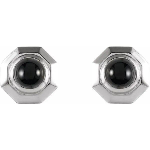 Geometric Cabochon Earrings Image 2 The Diamond Shop, Inc. Lewiston, ID