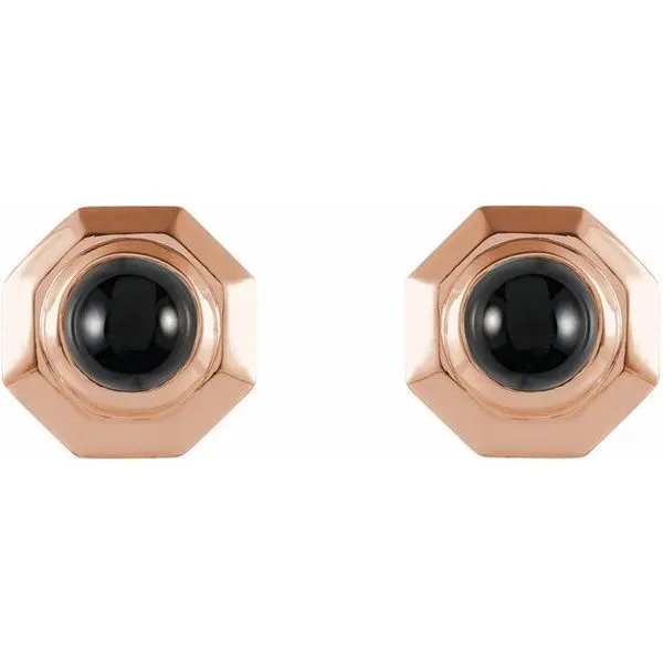 Geometric Cabochon Earrings Image 2 Rasmussen Jewelers Spanish Fork, UT