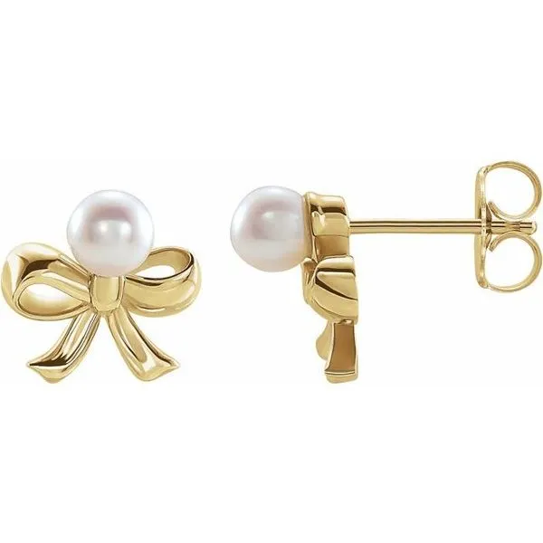 Pearl Bow Earrings Michael's Jewelry North Wilkesboro, NC