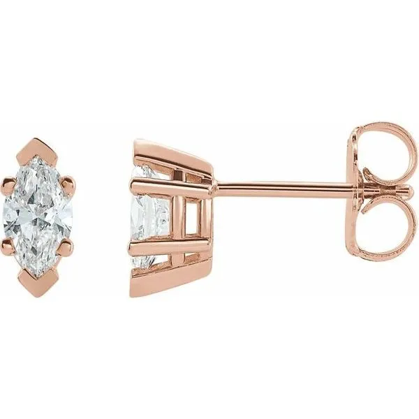 Marquise 6-Prong V-End Stud Earrings Rasmussen Jewelers Spanish Fork, UT