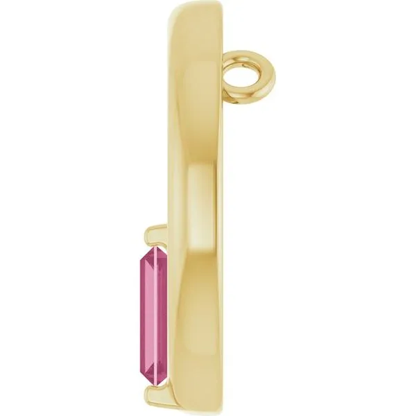 Straight Baguette Circle Pendant Image 3 Rasmussen Jewelers Spanish Fork, UT