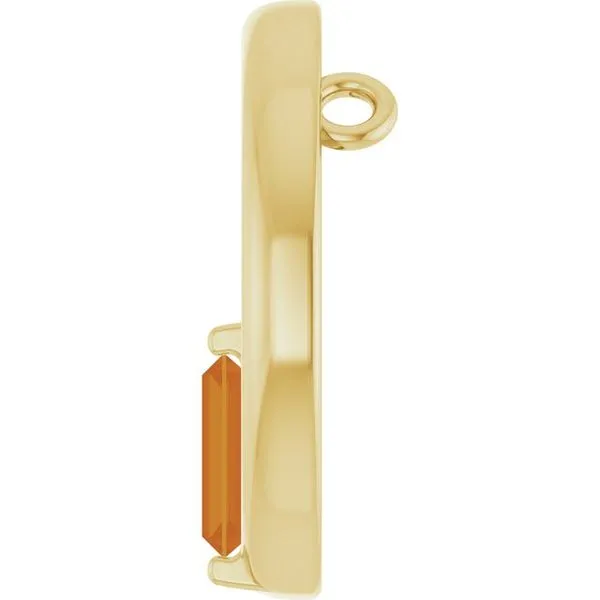 Straight Baguette Circle Pendant Image 3 Rasmussen Jewelers Spanish Fork, UT