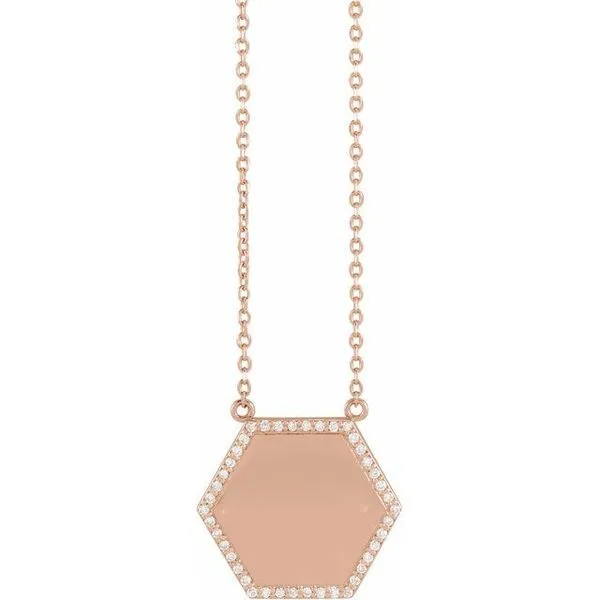 Engravable Hexagon Necklace Michael's Jewelry North Wilkesboro, NC