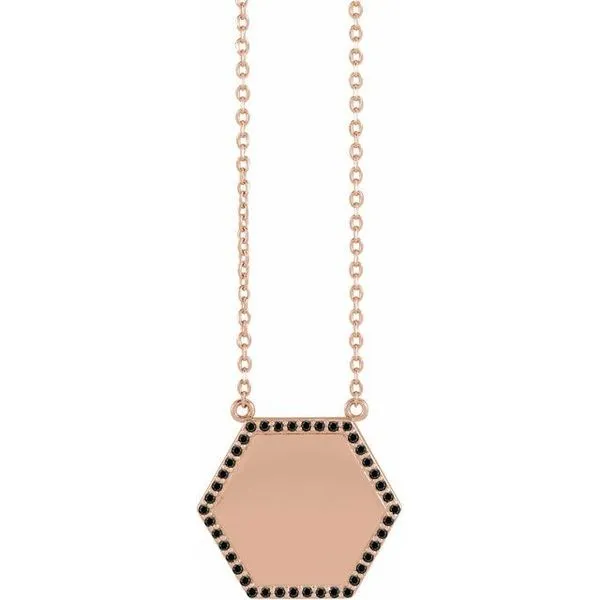 Engravable Hexagon Necklace Michael's Jewelry North Wilkesboro, NC