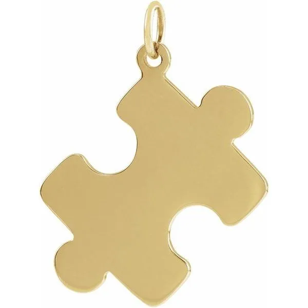 Engravable Puzzle Piece Pendant Hopman Jewelers Elkhart, IN