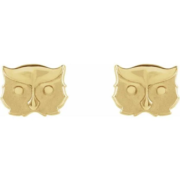 Tiny Owl Earrings Image 2 Arnold's Jewelry and Gifts Logansport, IN