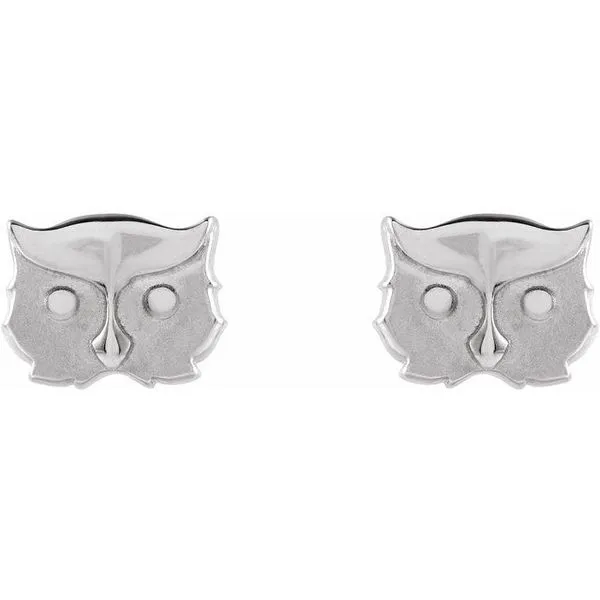 Tiny Owl Earrings Image 2 Hopman Jewelers Elkhart, IN