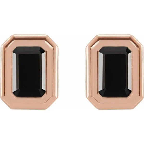 Emerald Solitaire Earrings Image 2 James & Williams Jewelers Berwyn, IL