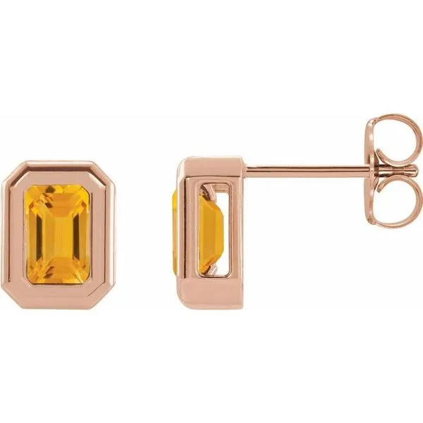 Emerald Solitaire Earrings James & Williams Jewelers Berwyn, IL