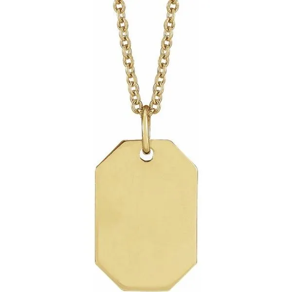 Engravable Dog Tag Necklace Long Jewelers Chesapeake, VA