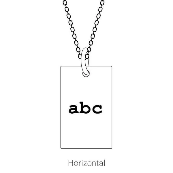 Engravable Dog Tag Necklace Image 5 Arnold's Jewelry and Gifts Logansport, IN