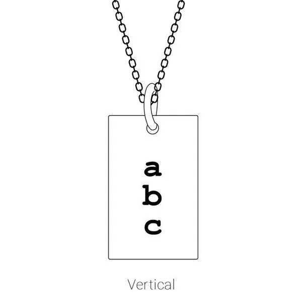 Engravable Dog Tag Necklace Image 4 J. Meredith Jewelers Delafield, WI