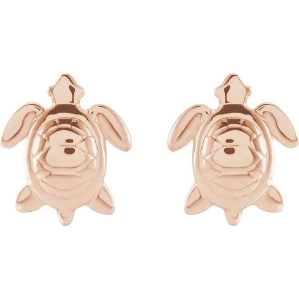 Turtle Earrings Image 2 Long Jewelers Chesapeake, VA