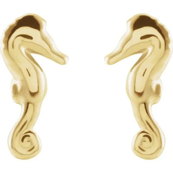 Seahorse Earrings Image 2 Arnold's Jewelry and Gifts Logansport, IN