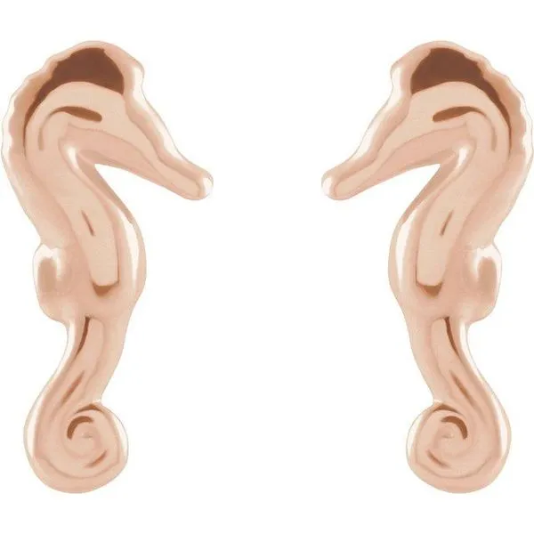 Seahorse Earrings Image 2 Rasmussen Jewelers Spanish Fork, UT