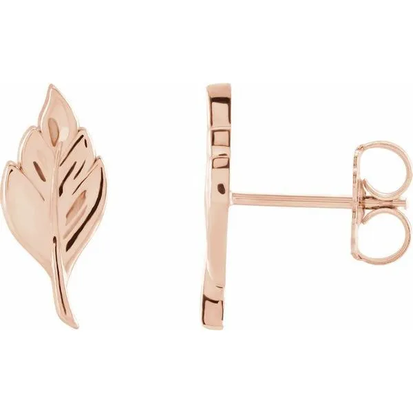 Leaf Earrings Image 2 Rasmussen Jewelers Spanish Fork, UT