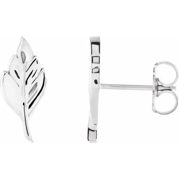 Leaf Earrings Image 2 Arnold's Jewelry and Gifts Logansport, IN