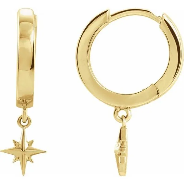 Star Hoop Earrings Michael's Jewelry North Wilkesboro, NC