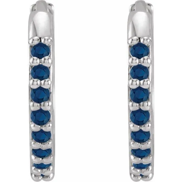 Accented Huggie Earrings Image 2 Rasmussen Jewelers Spanish Fork, UT
