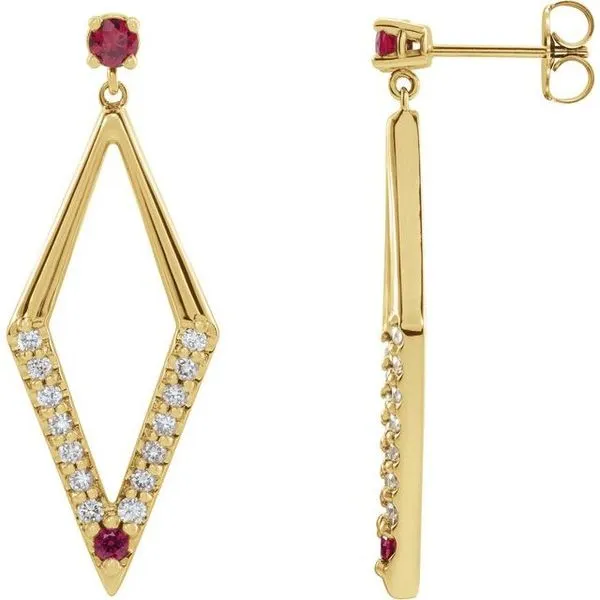 Accented Geometric Earrings Hart's Jewelers Grants Pass, OR