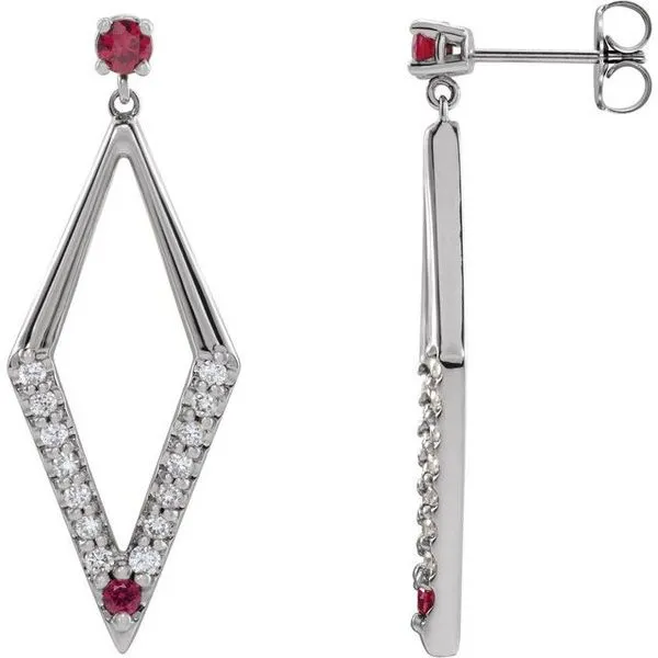 Accented Geometric Earrings Hart's Jewelers Grants Pass, OR
