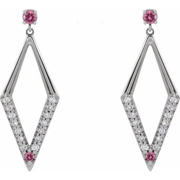 Accented Geometric Earrings Image 2 McCoy Jewelers Bartlesville, OK