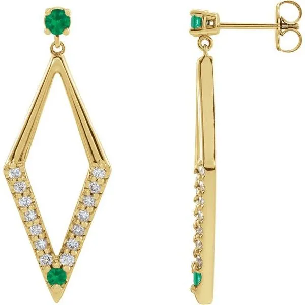 Accented Geometric Earrings Hart's Jewelers Grants Pass, OR