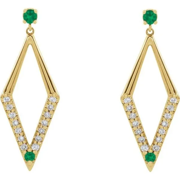 Accented Geometric Earrings Image 2 Hart's Jewelers Grants Pass, OR