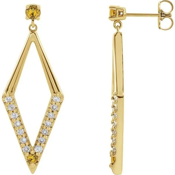 Accented Geometric Earrings Hart's Jewelers Grants Pass, OR