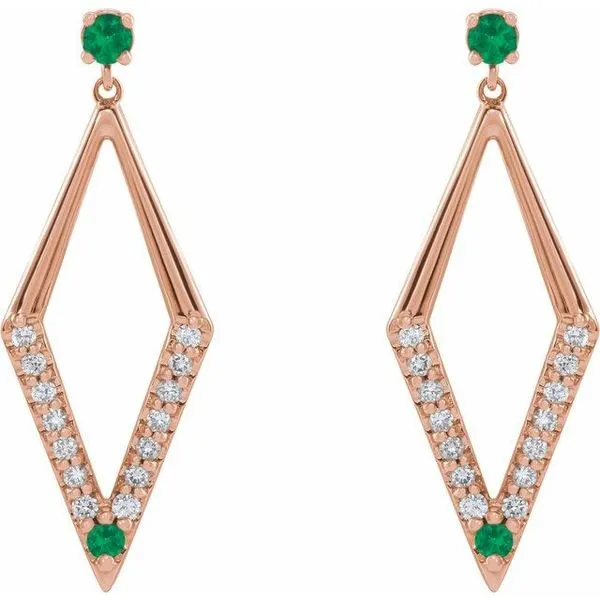 Accented Geometric Earrings Image 2 McCoy Jewelers Bartlesville, OK