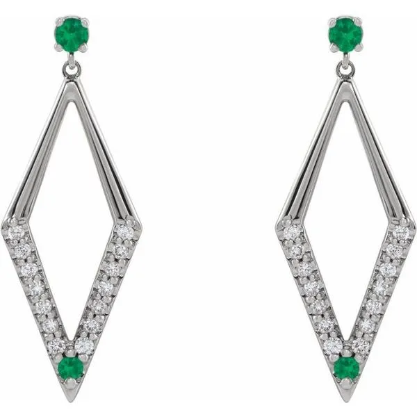 Accented Geometric Earrings Image 2 Moseley Diamond Showcase Inc Lexington, SC
