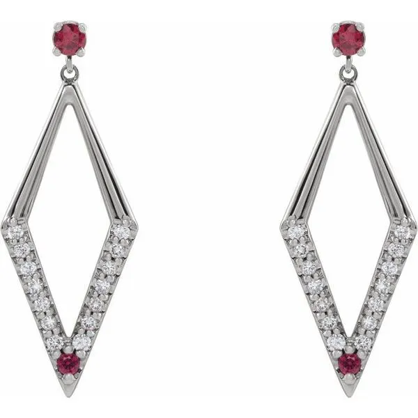 Accented Geometric Earrings Image 2 McCoy Jewelers Bartlesville, OK