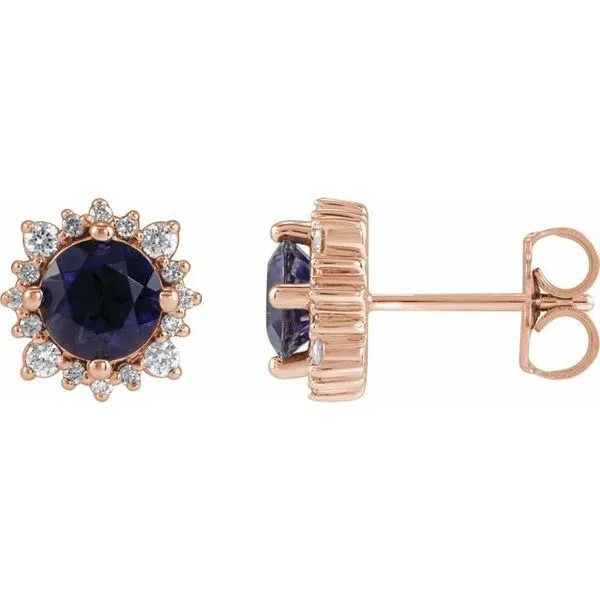 Round 4-Prong Halo-Style Earrings Hart's Jewelers Grants Pass, OR