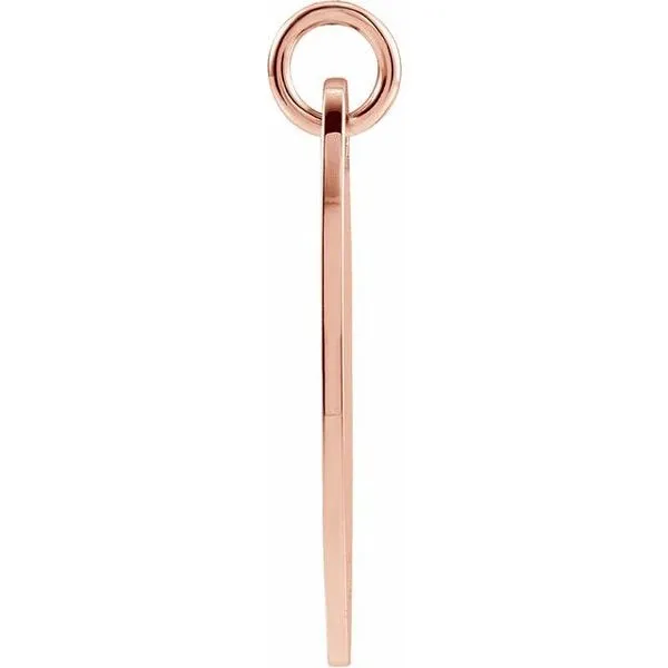 Elongated Oval Engravable Pendant Image 2 Michael's Jewelry North Wilkesboro, NC