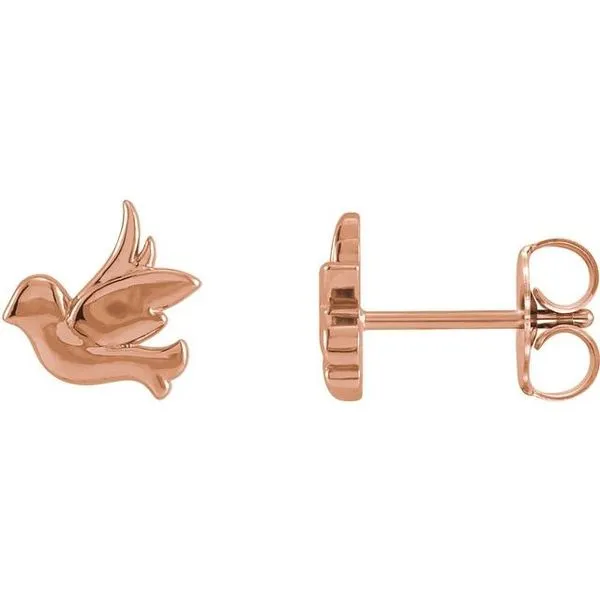 Tiny Bird Stud Earrings James & Williams Jewelers Berwyn, IL