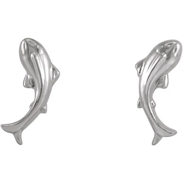 Tiny Koi Fish Earrings Image 2 James Wolf Jewelers Mason, OH