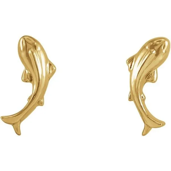 Tiny Koi Fish Earrings Image 2 Michael's Jewelry North Wilkesboro, NC