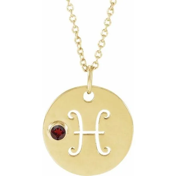 Zodiac Disc Necklace Hopman Jewelers Elkhart, IN