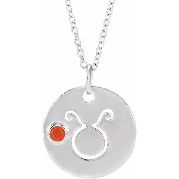 Zodiac Disc Necklace D'Errico Jewelry Scarsdale, NY