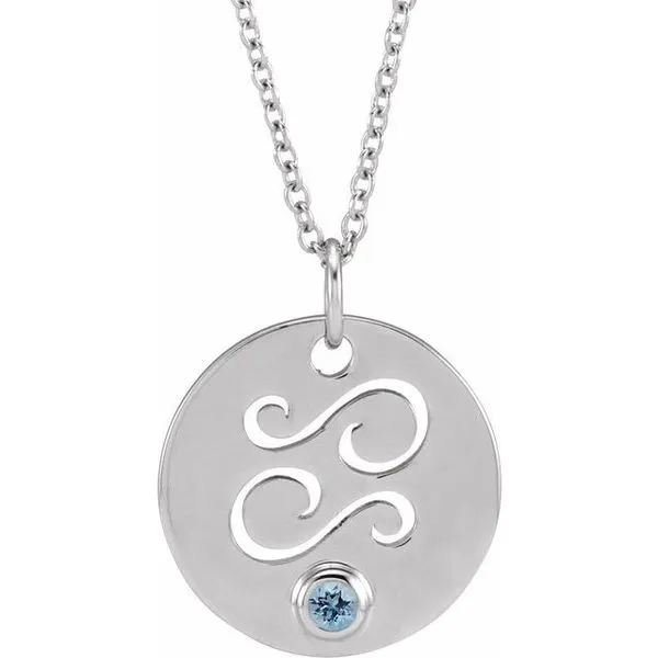Zodiac Disc Necklace John E. Koller Jewelry Designs owasso, OK