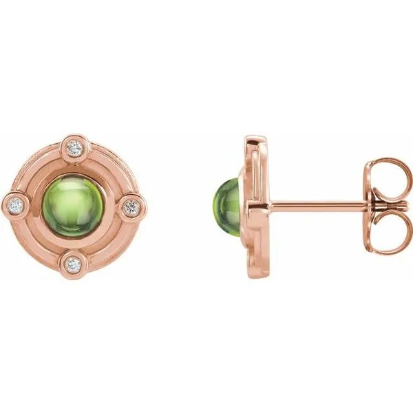 Accented Cabochon Earrings Hart's Jewelers Grants Pass, OR