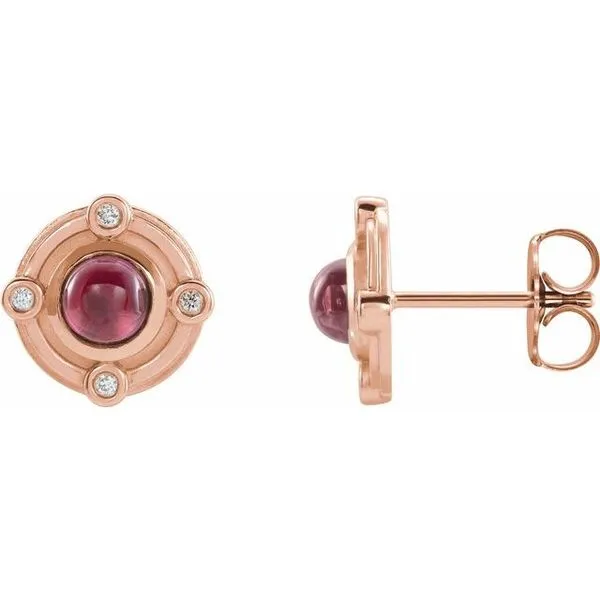 Accented Cabochon Earrings Diny's Jewelers Middleton, WI