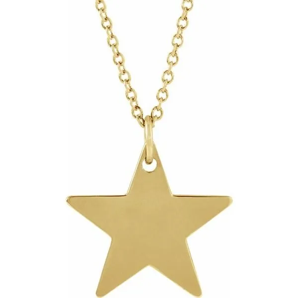 Engravable Star Necklace Arnold's Jewelry and Gifts Logansport, IN