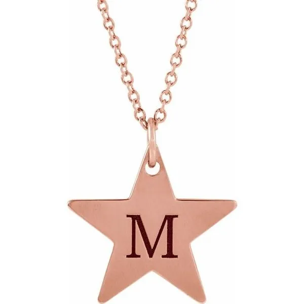 Engravable Star Necklace Image 3 J. Meredith Jewelers Delafield, WI