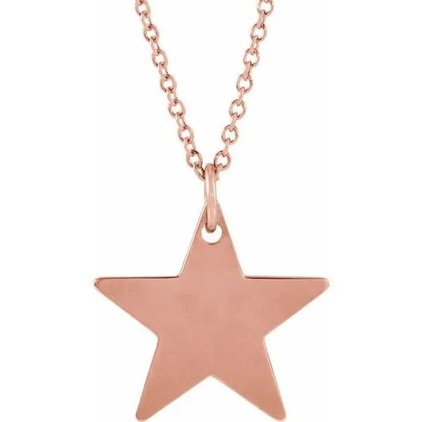 Engravable Star Necklace J. Meredith Jewelers Delafield, WI