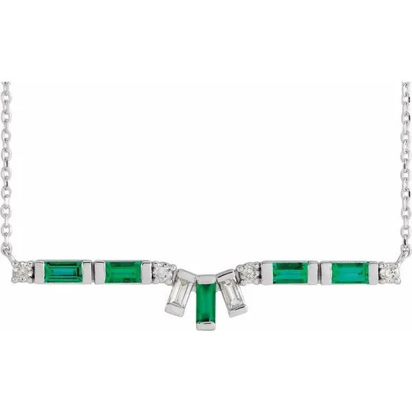 Baguette Bar Necklace Smith Jewelers Franklin, VA