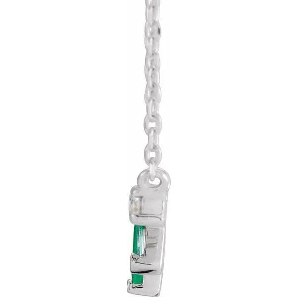 Baguette Bar Necklace Image 2 James & Williams Jewelers Berwyn, IL