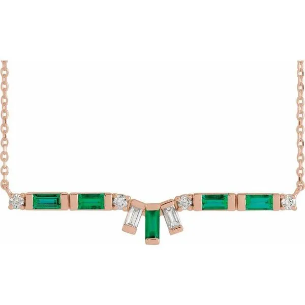 Baguette Bar Necklace Hopman Jewelers Elkhart, IN