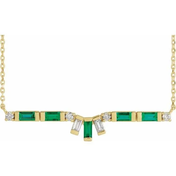 Baguette Bar Necklace Cherry Street Jewelers Tulsa, OK