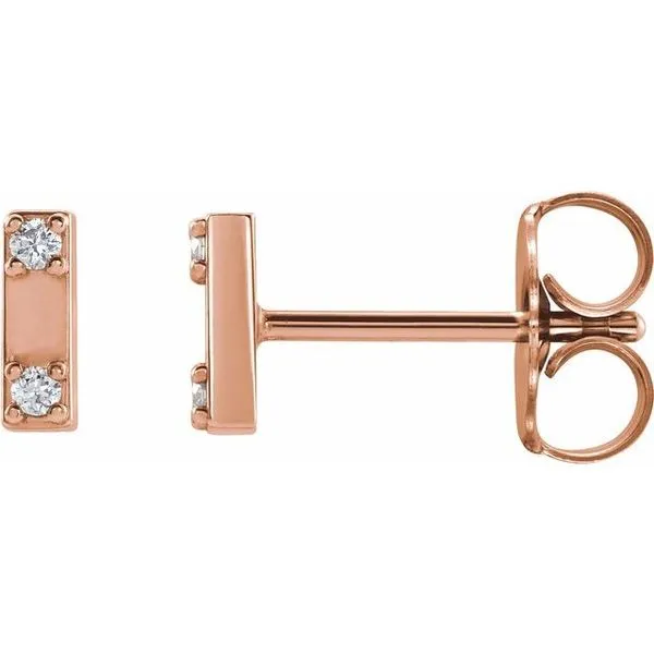 Two-Stone Bar Earrings James & Williams Jewelers Berwyn, IL